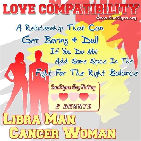 cancer woman and libra man dating